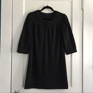 Grey long sleeve shift dress